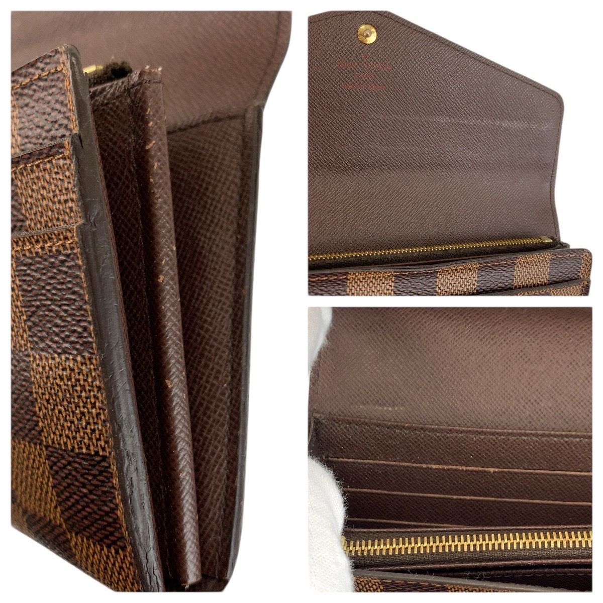 美品 LOUIS VUITTON ルイヴィトン ダミエ ポルトフォイユ サラ