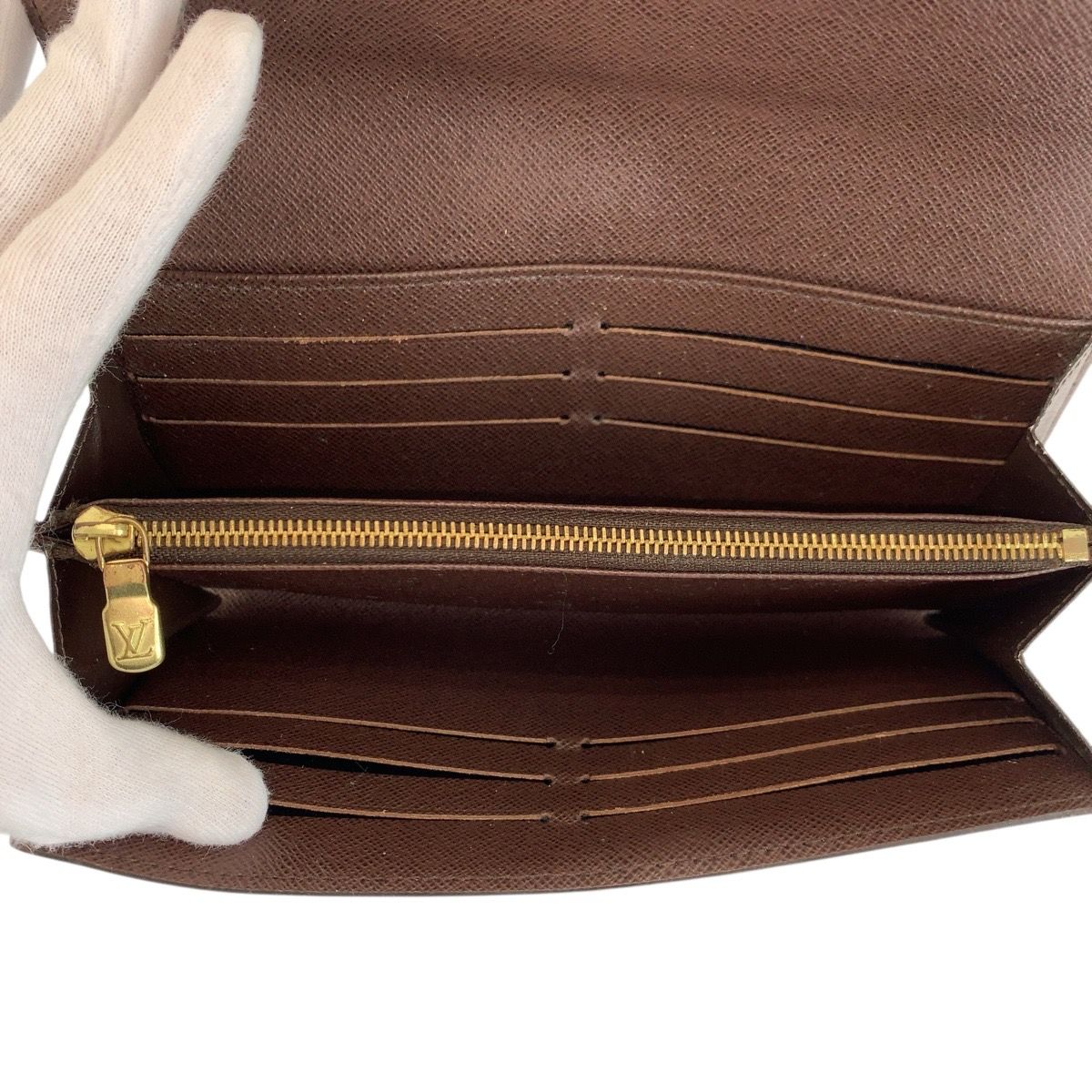 美品 LOUIS VUITTON ルイヴィトン ダミエ ポルトフォイユ サラ
