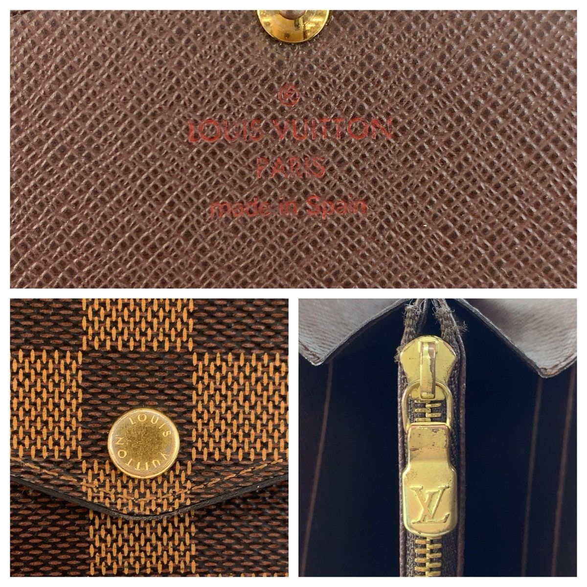 美品 LOUIS VUITTON ルイヴィトン ダミエ ポルトフォイユ サラ