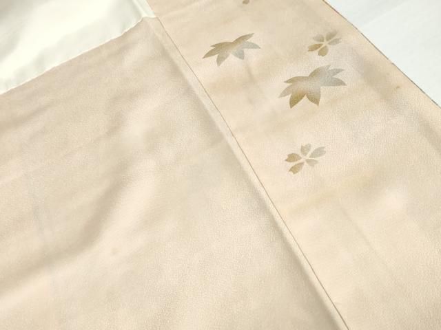 平和屋着物○訪問着 作家物 舞桜横段文 暈し染め 金彩 正絹 逸品
