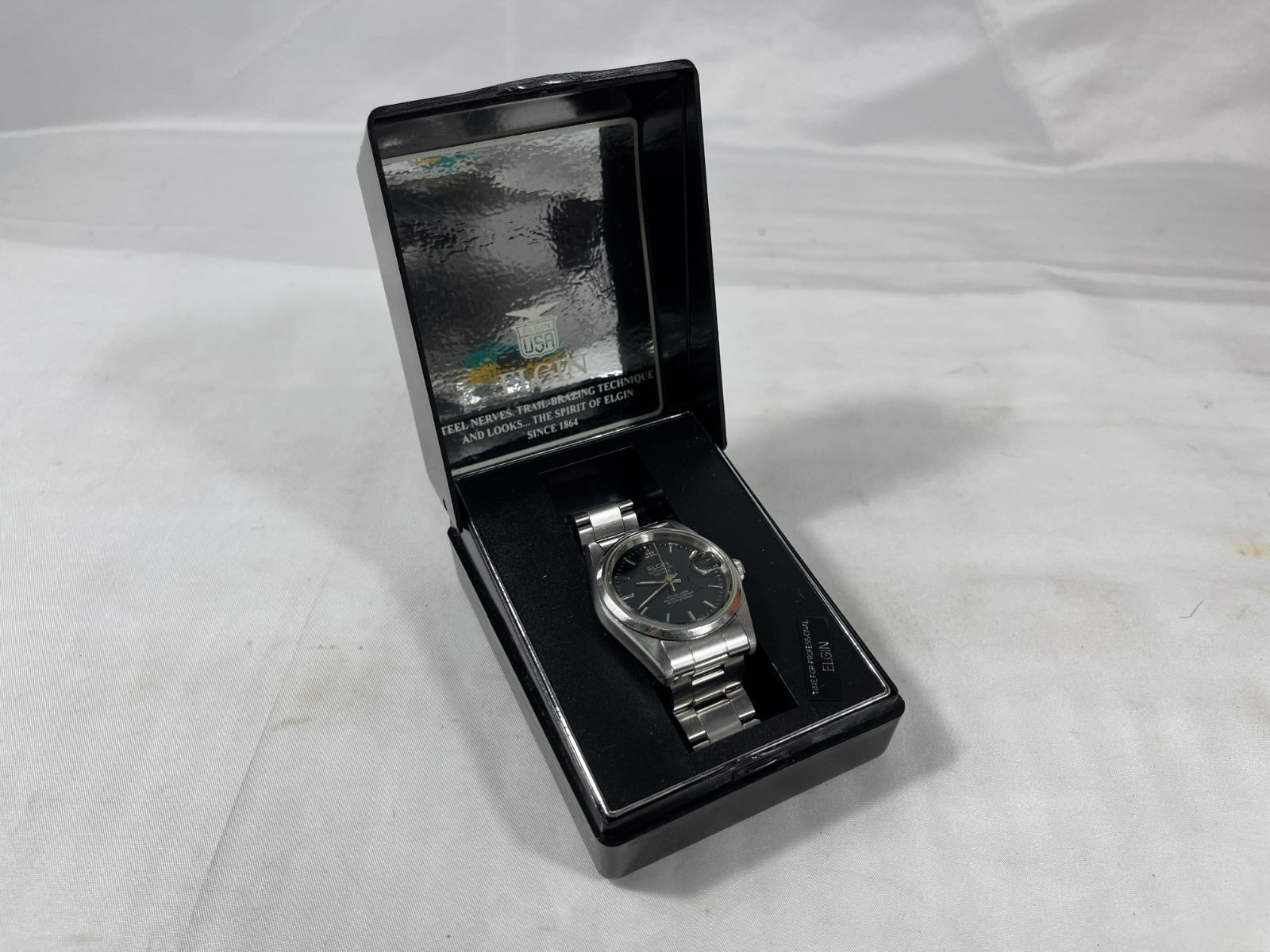 ジャンク品　ELGIN エルジン AUTOMATIC DELUXE　FK-1008-E　01031132　自動巻き腕時計　自動巻き時計　自動巻き　腕時計　ファッション　メンズ　紳士　時計　時間