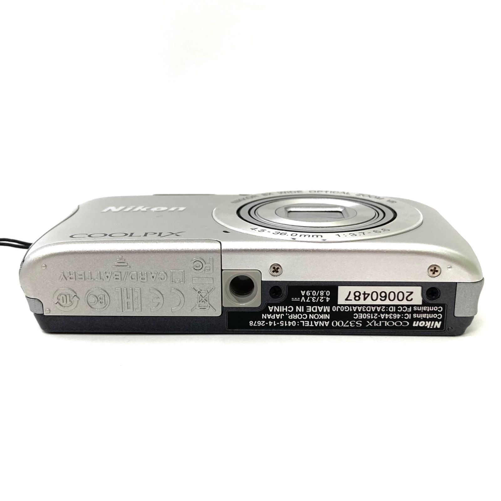 Nikon】ニコン COOLPIX S3700 デジタルカメラ デジカメ シルバー 稼働