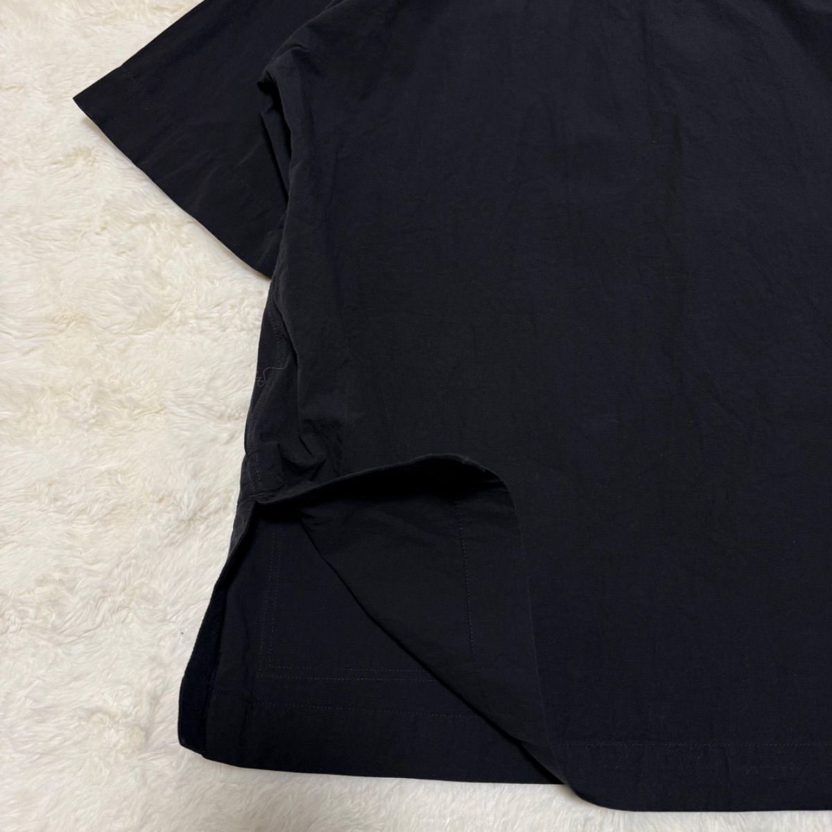 MHL. マーガレットハウエル 半袖シャツ プルオーバー ブラック 黒