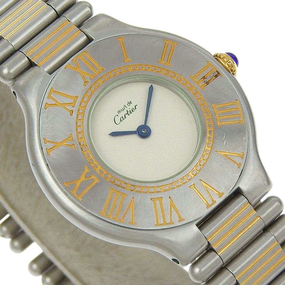 CARTIER】カルティエ マスト21 ステンレススチール クオーツ アナログ