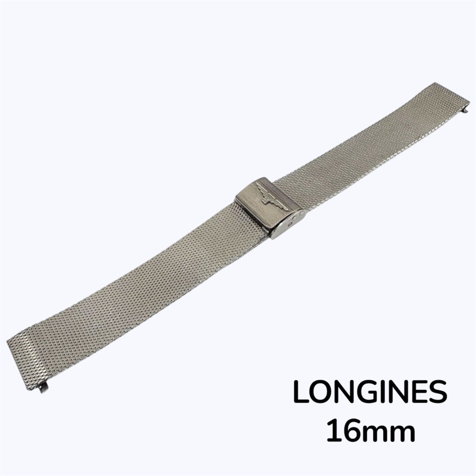 中古 時計バンド LONGINES ロンジン 純正 16mm メッシュベルト
