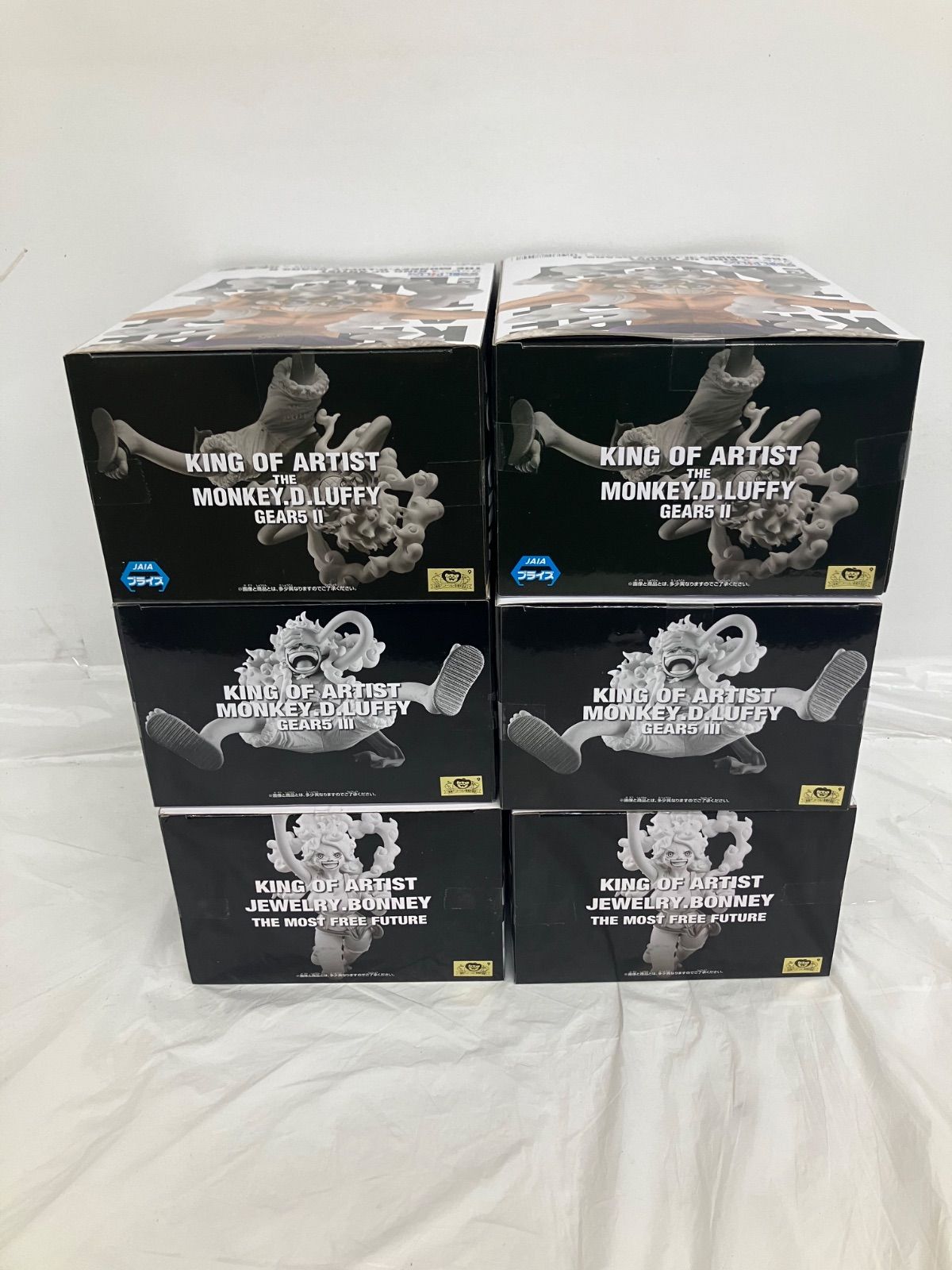未開封 ワンピース KING OF ARTIST MONKEY.D.LUFFY 他 3種6個セット