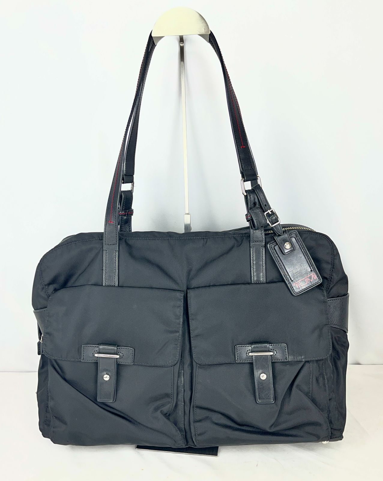 ✨超希少✨TUMI トゥミ ヴィラ ルッカ ビジネスバッグ トートバッグ 黒 ② TUMI トゥミ ヴィラ ビジネスバッグ トートバッグ ナイロン×レザー