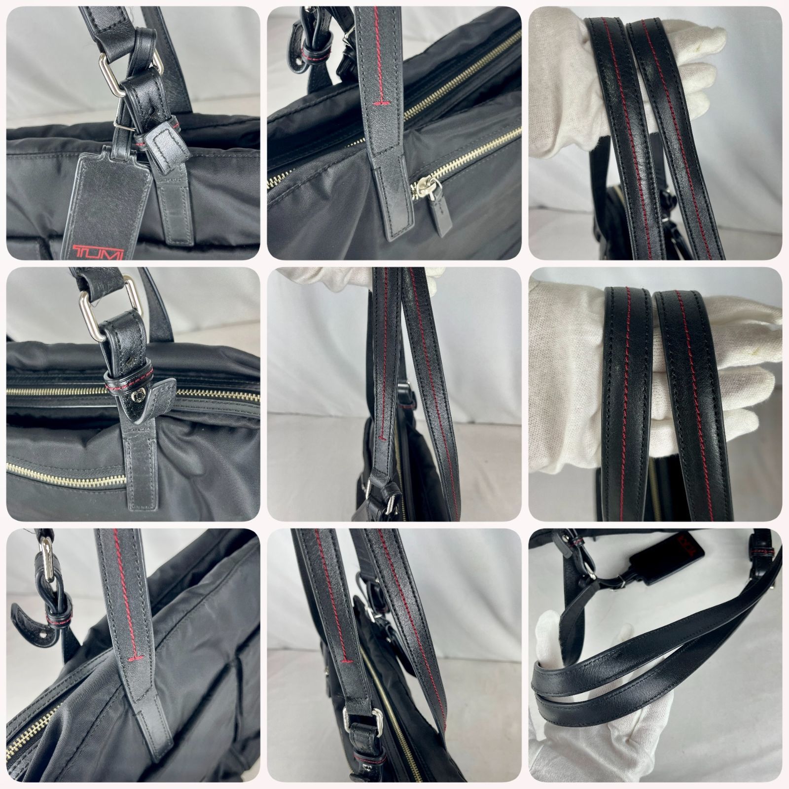 ② TUMI トゥミ ヴィラ ビジネスバッグ トートバッグ ナイロン×レザー 