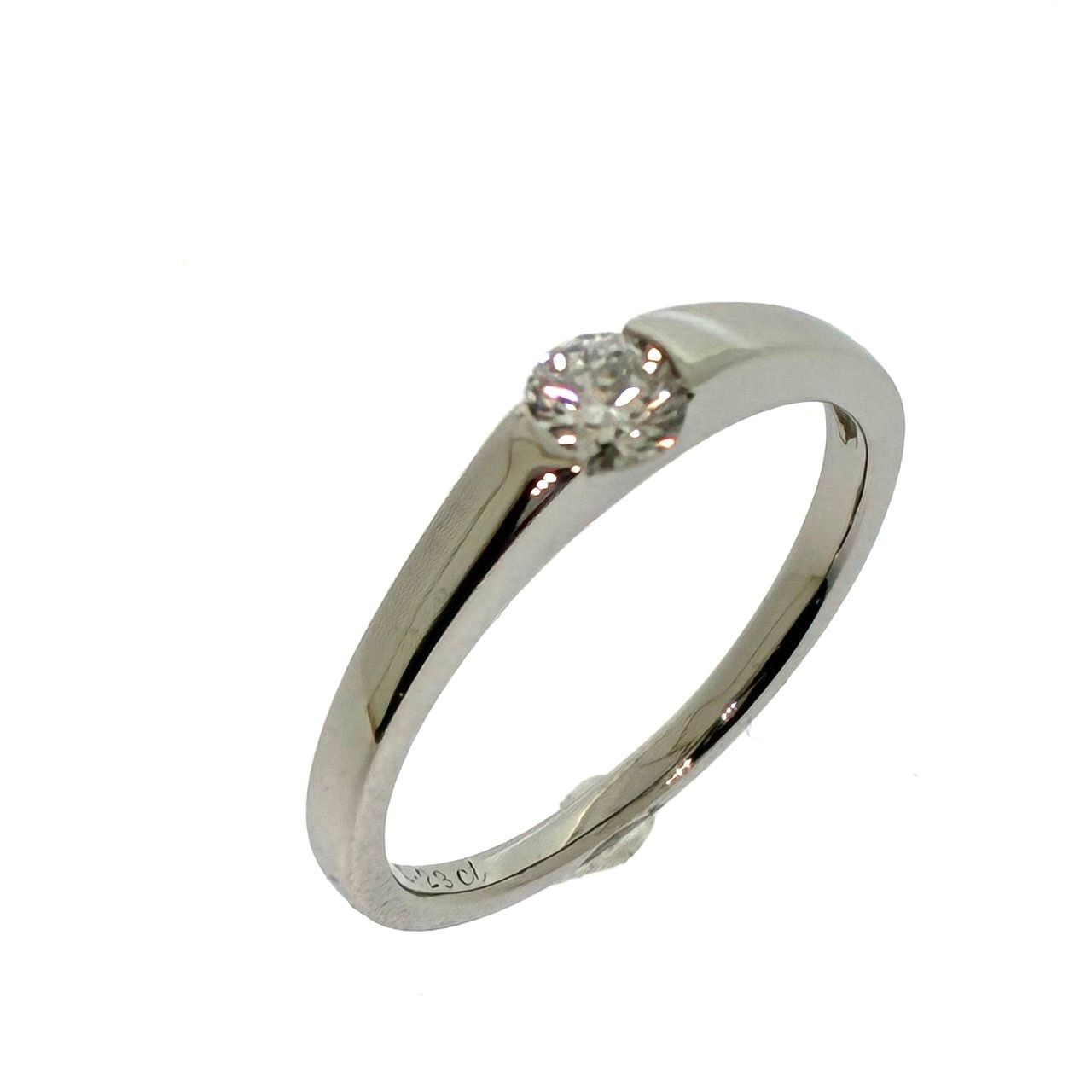 新品仕上済み Pt900 天然 ダイヤモンド リング 3.11g D:0.23ct 11号 