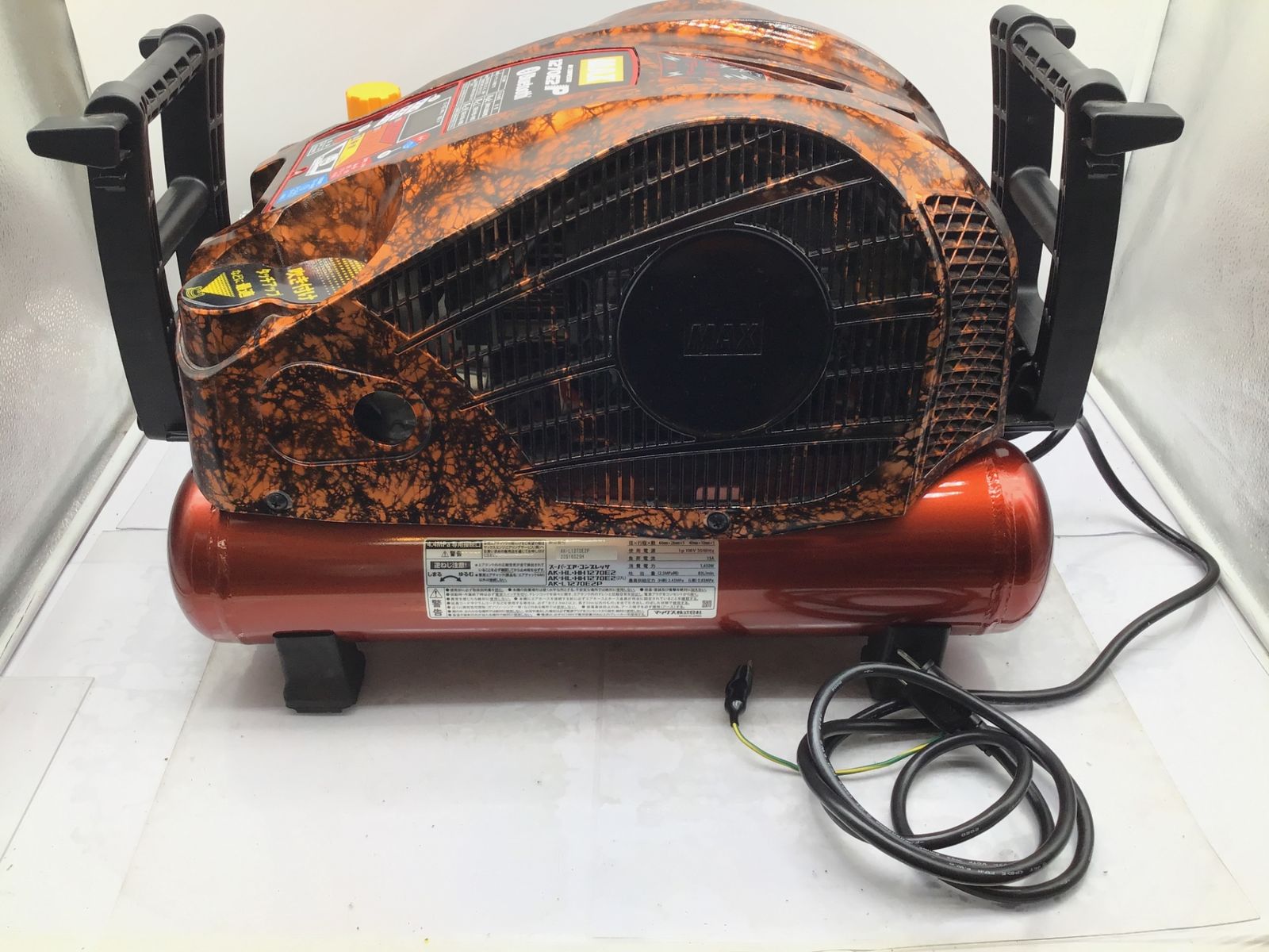 【中古B】MAX 高圧専用コンプレッサー AK-HH1270E2 マックス AK-HH1270E2 ガイアブルー スーパーエアコンプレッサ 限定