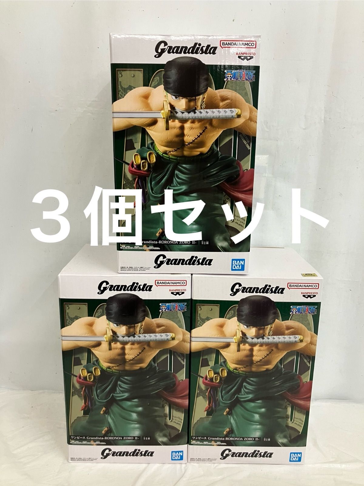 未開封 ワンピース ONE PIECE Grandista ロロノア ゾロII フィギュア 3 