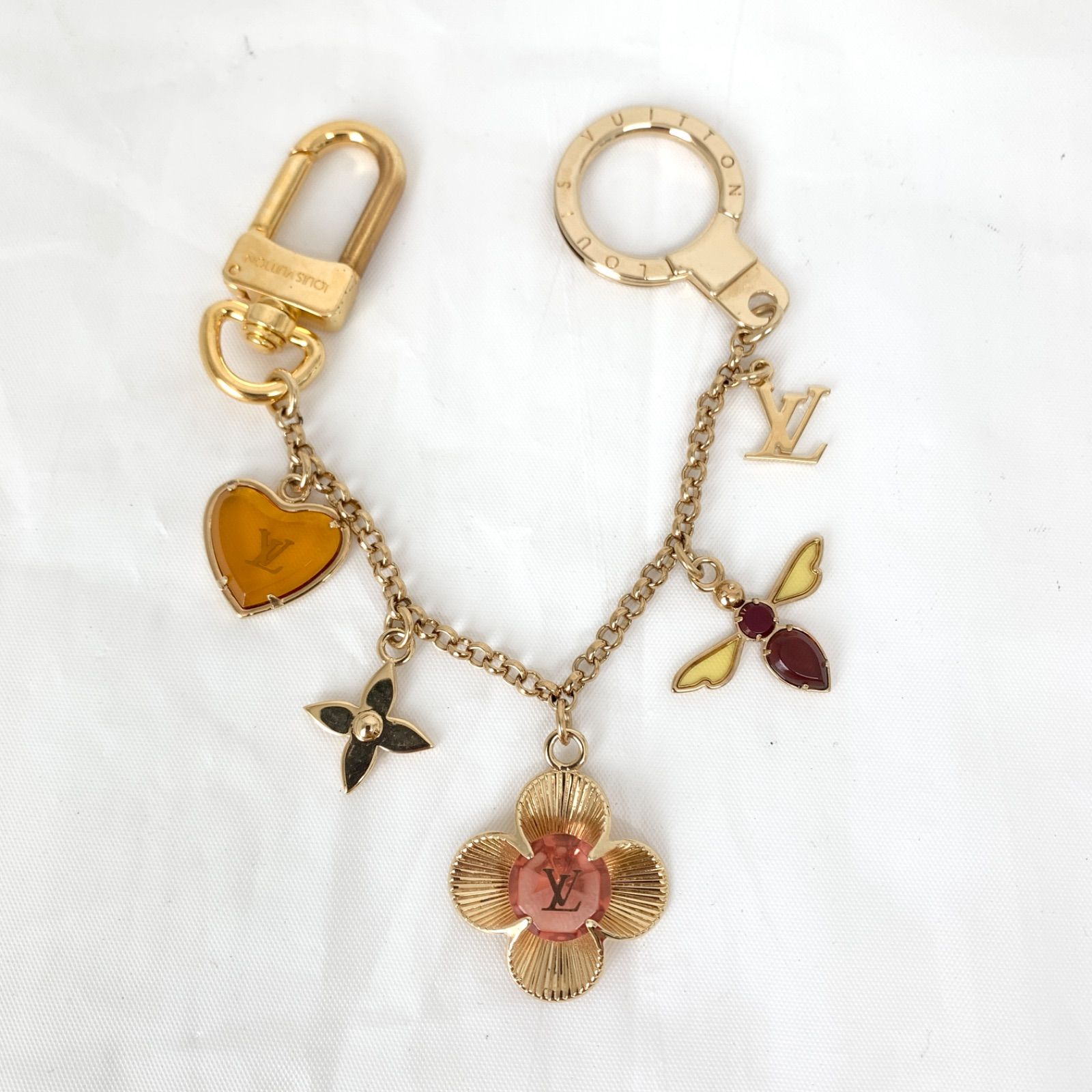 USED】LOUIS VUITTON ルイヴィトン フラワーチャーム ビジューサック
