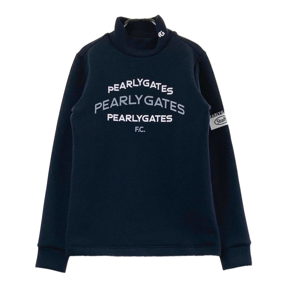 PEARLY GATES ブラックタートルネックサイズ0 サイズ：0 PEARLY GATES パーリーゲイツ ハイネック 長袖Tシャツ