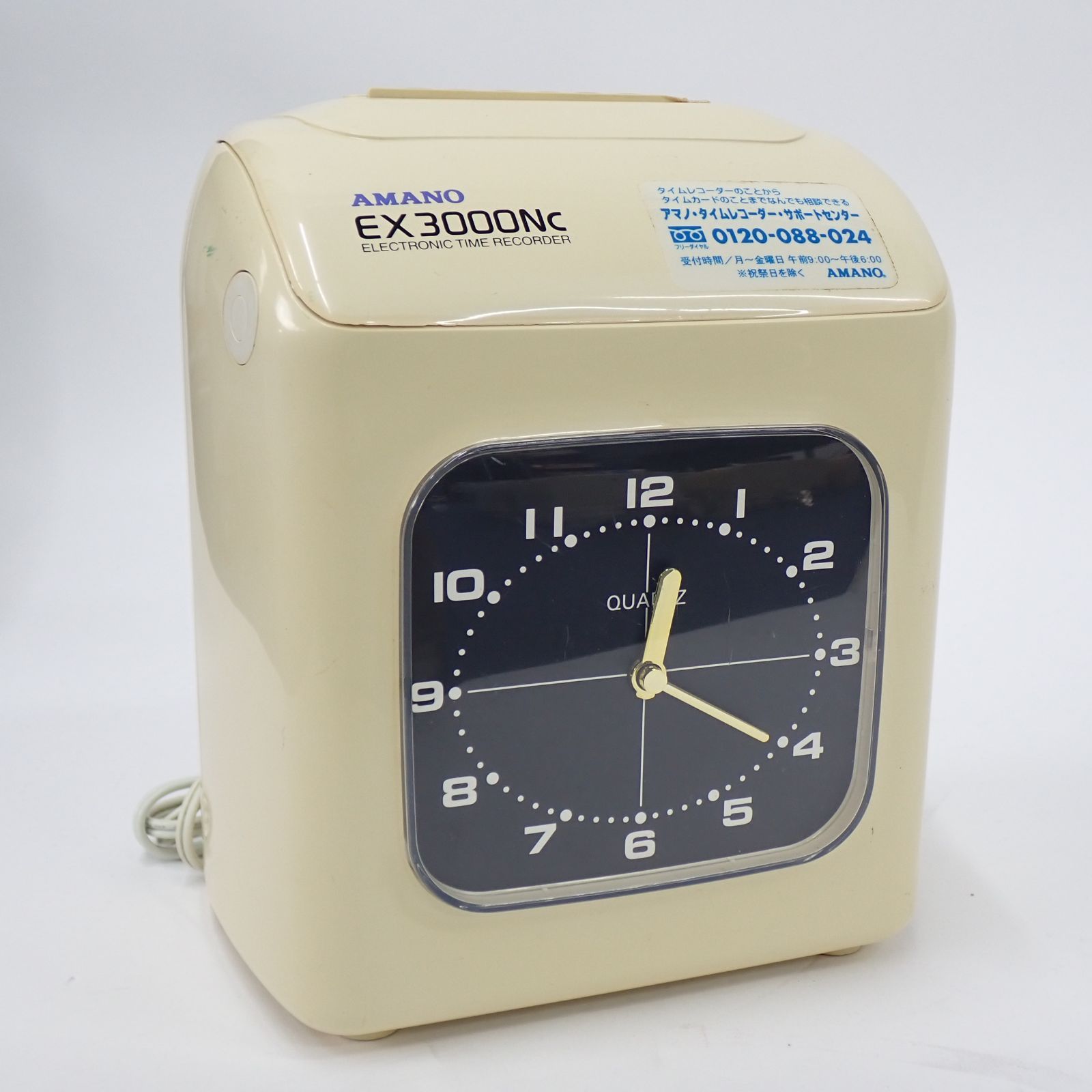 中古 アマノ 電子タイムレコーダー EX3000Nc ホワイト 勤怠管理 AMANO アマノ タイムレコーダー EX3000NC-W 勤怠管理 オフィス用品