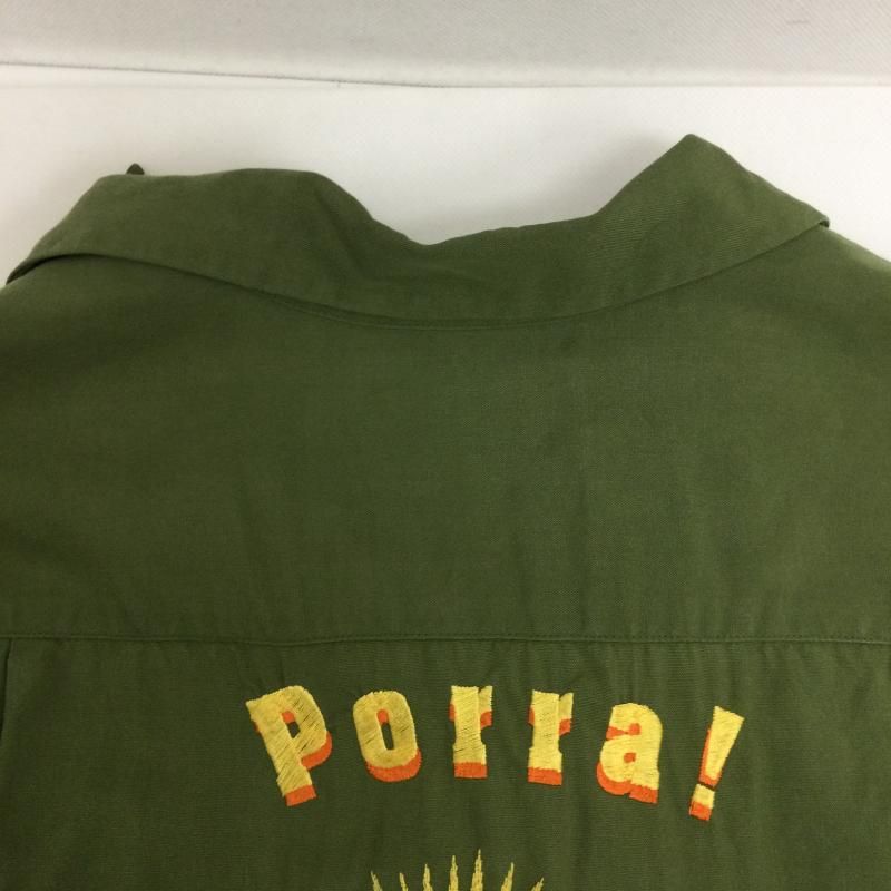 レア WACKO MARIA ワコマリア マリア刺繍 半袖シャツ ワコマリア wacko maria 半袖シャツ PORRA マリア刺繍 オープンカラー