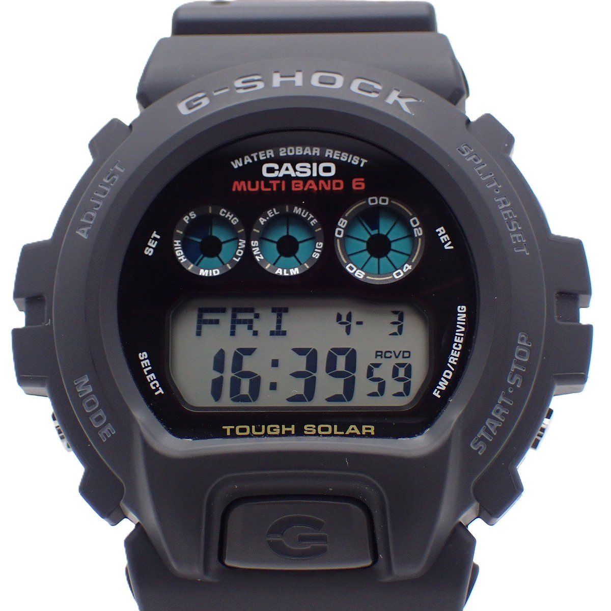 美品】カシオ G-SHOCK マルチバント6 ソーラー電波 3つ目液晶モデル 