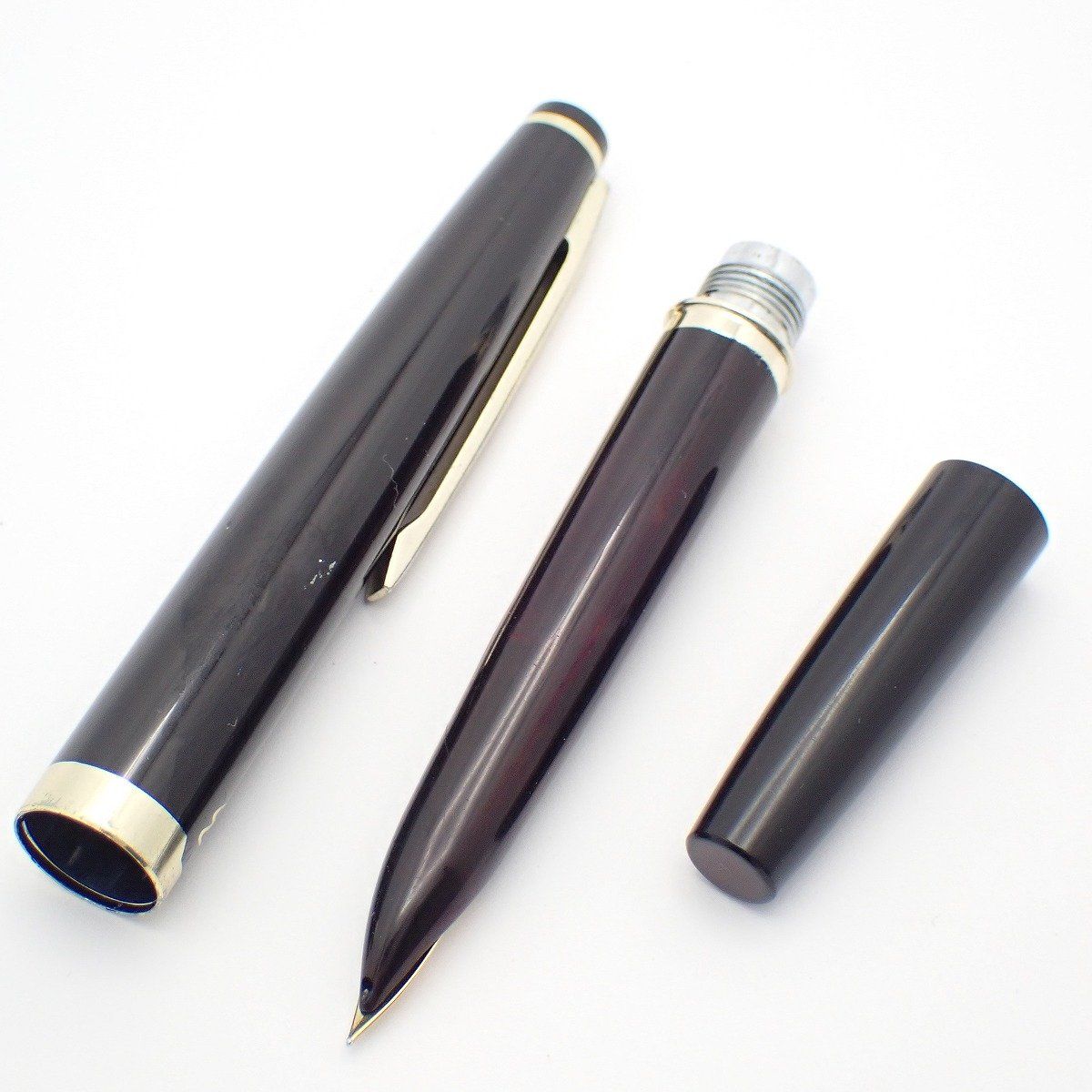 PILOT パイロット エリート 万年筆 18Kペン先 ショート軸 ブラック
