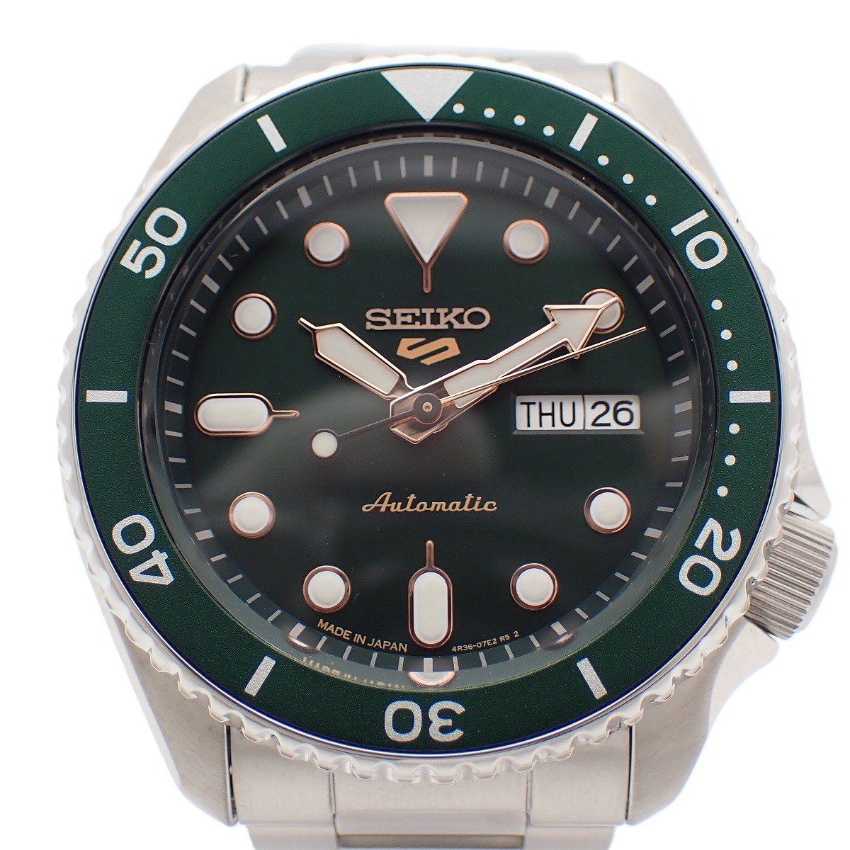 美品】SEIKO セイコー 5スポーツ メカニカル 自動巻き メンズ 腕時計 