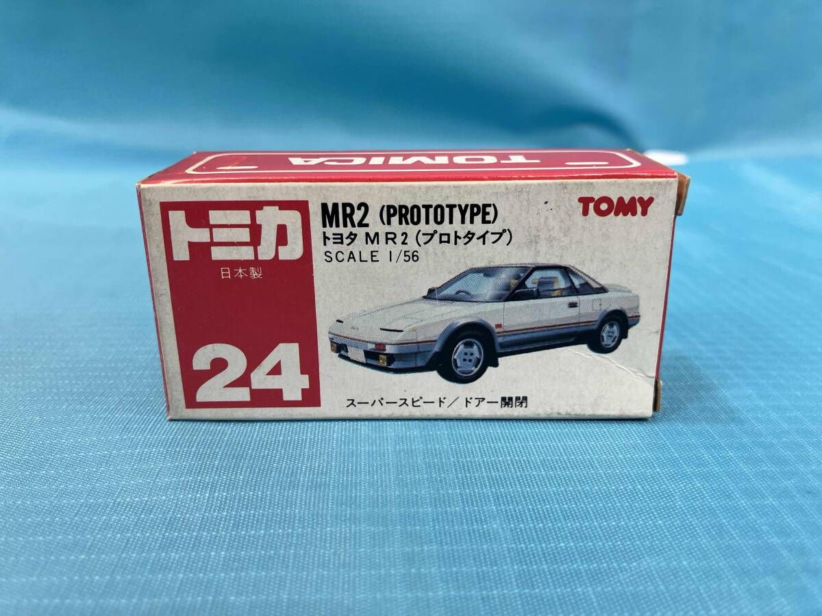 現状品 トミカ No.24 トヨタ MR2(プロトタイプ) 緑メタリック×金