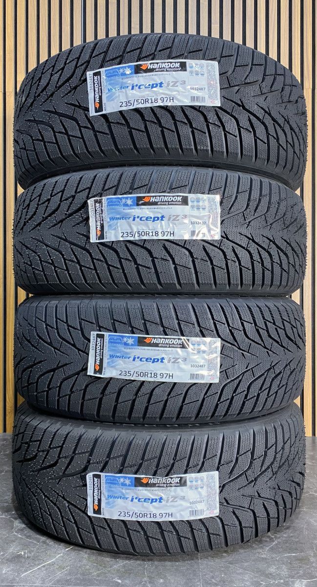 235/50R18 97H Hankook winter icept iz3 w636 新品 スタッドレスタイヤ 4本セット 2025年製 本州 四国 九州 送料無料 235/55/18 冬タイヤ