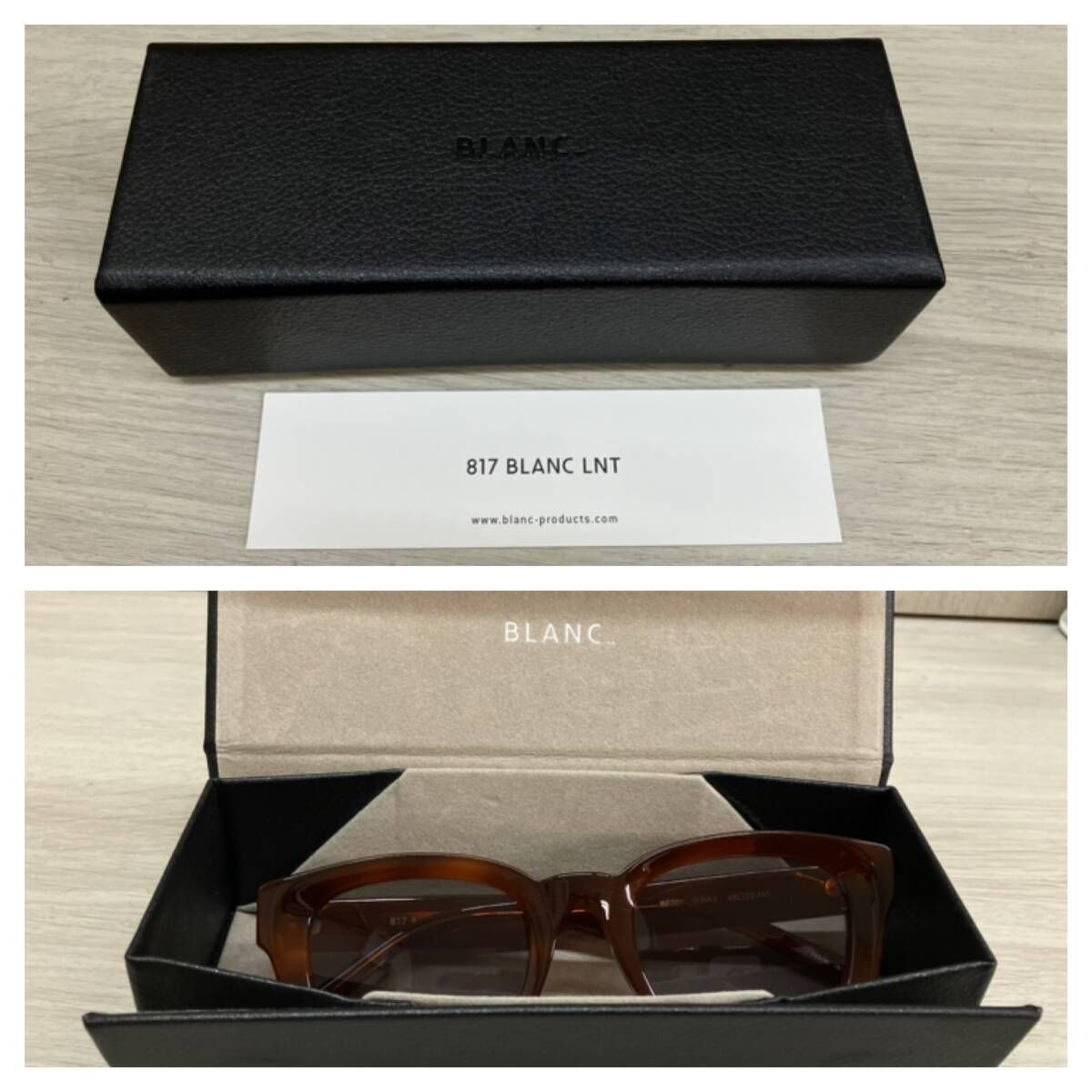 BLANC…817 LNT BE001ブラウン　メガネ　眼鏡　サングラス 817 BLANC LNT ブラン クラウンパント サングラス BE009 メガネ 眼鏡