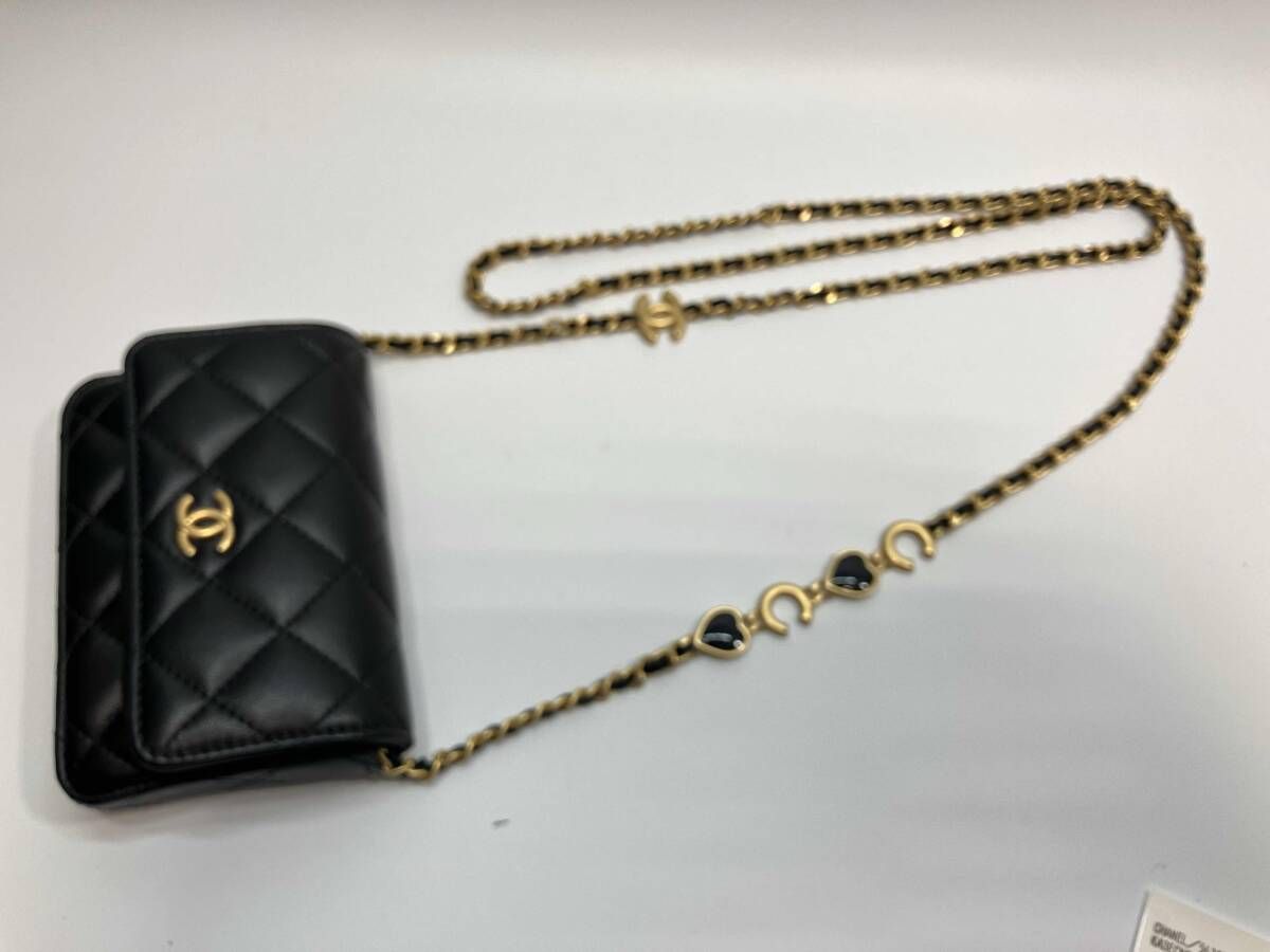 CHANEL シャネル ミニミニマトラッセ ラムスキン チェーンショルダー