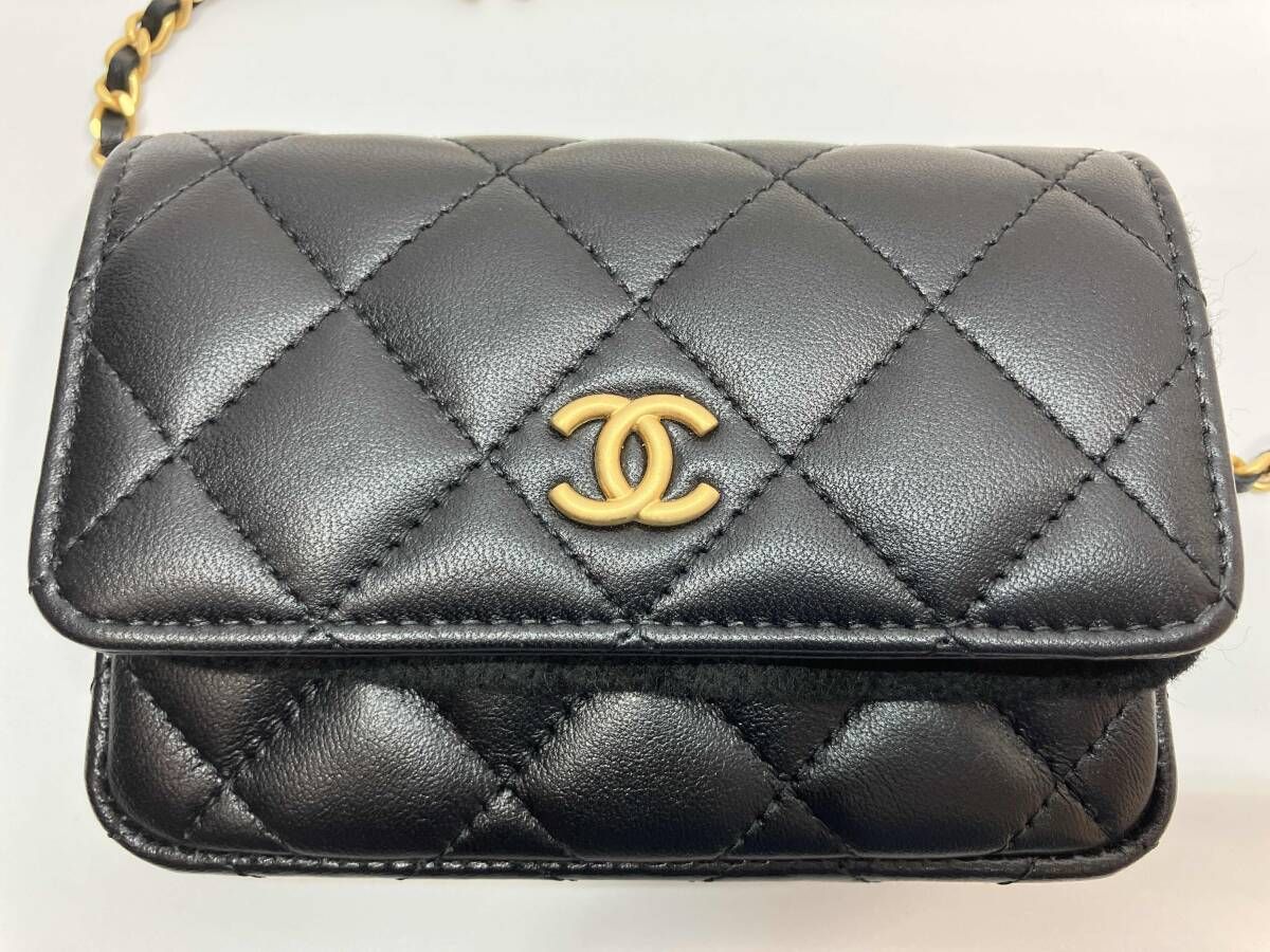 CHANEL シャネル ミニミニマトラッセ ラムスキン チェーンショルダー