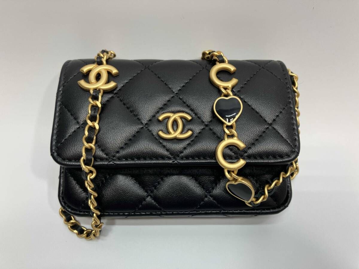 CHANEL シャネル ミニミニマトラッセ ラムスキン チェーンショルダー