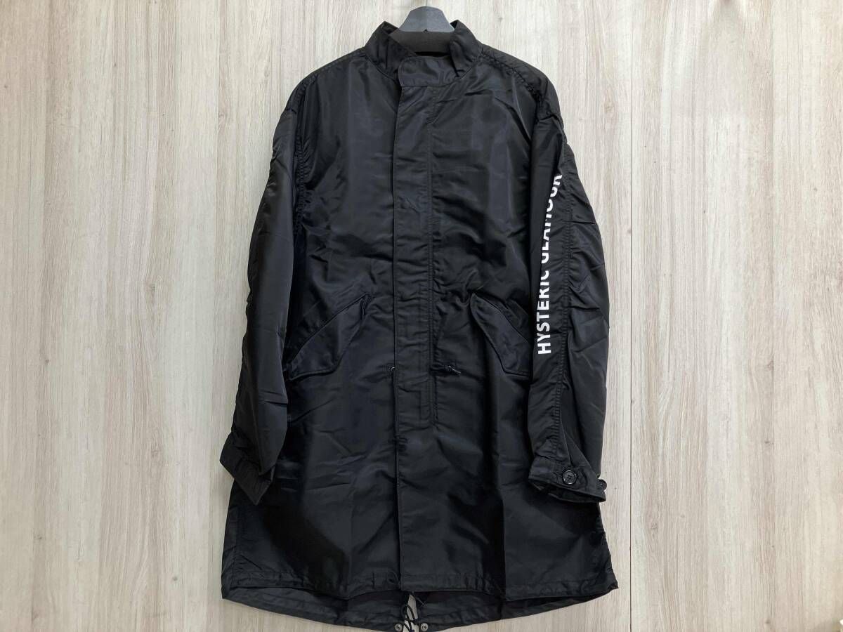 ラストお値下げ！　HYSTERIC GLAMOUR ブラックモッズコート HYSTERIC GLAMOUR ヒステリックグラマー ブラック プリマロフト エア