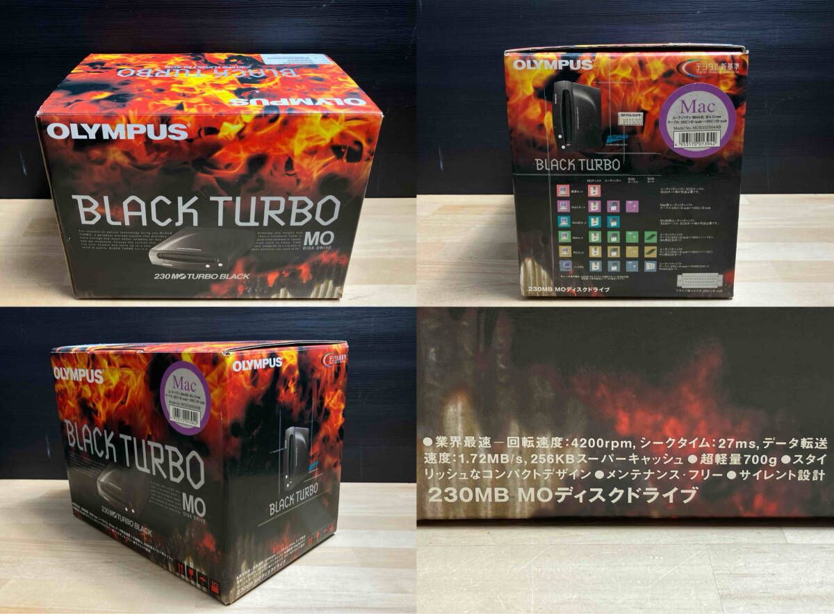 MOドライブ　OLYMPUS 230 MO TURBO BLACK　Macintosh版 ジャンク OLYMPUS 230MB MOドライブ BLACK - メルカリ