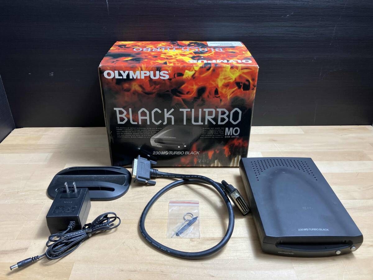 MOドライブ　OLYMPUS 230 MO TURBO BLACK　Macintosh版 ジャンク OLYMPUS 230MB MOドライブ BLACK - メルカリ