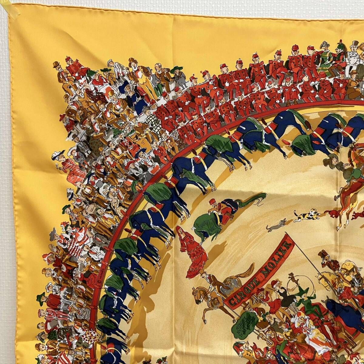 HERMES　エルメス　カレ90　CIRQUE MOLIER　モリエサーカス Hermes Scarf 