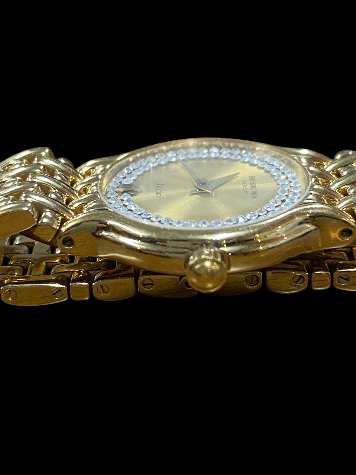 RAYMOND WEIL レイモンドウィル 18K 石付き 腕時計 クォーツ デイト