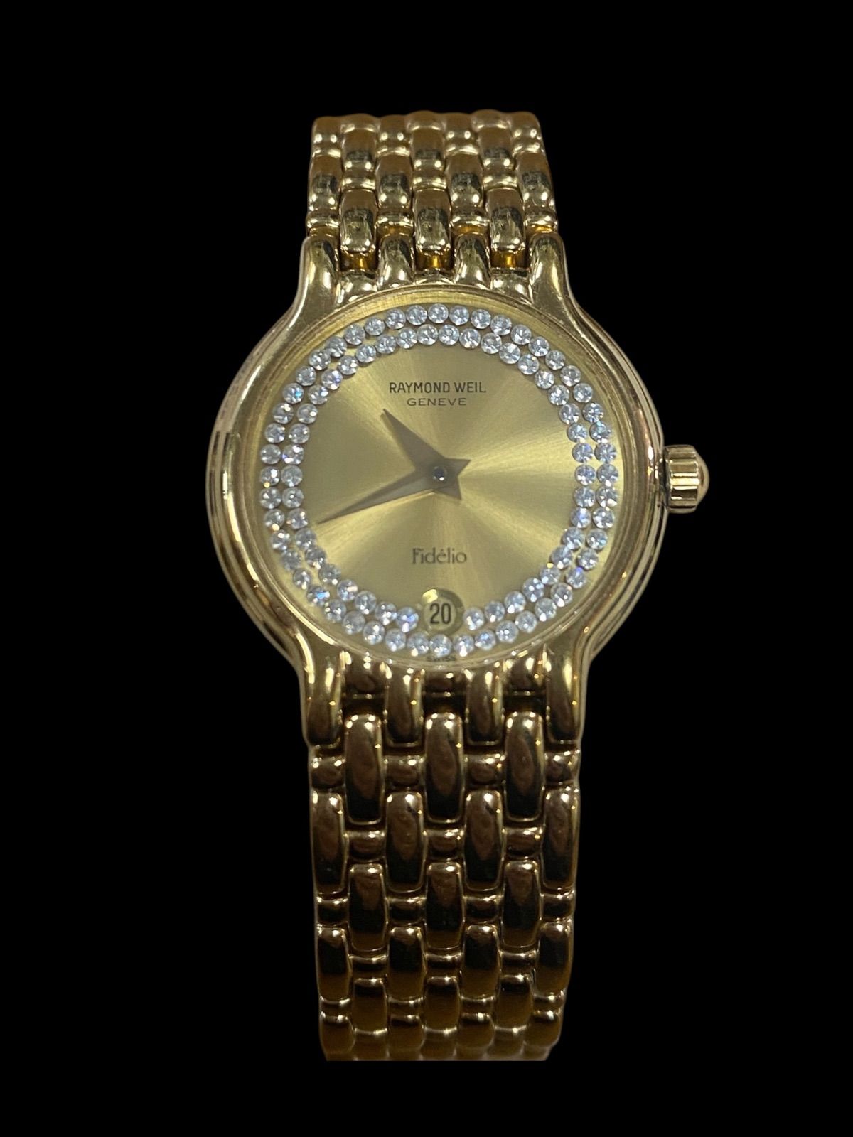 RAYMOND WEIL レイモンドウィル 18K 石付き 腕時計 クォーツ デイト