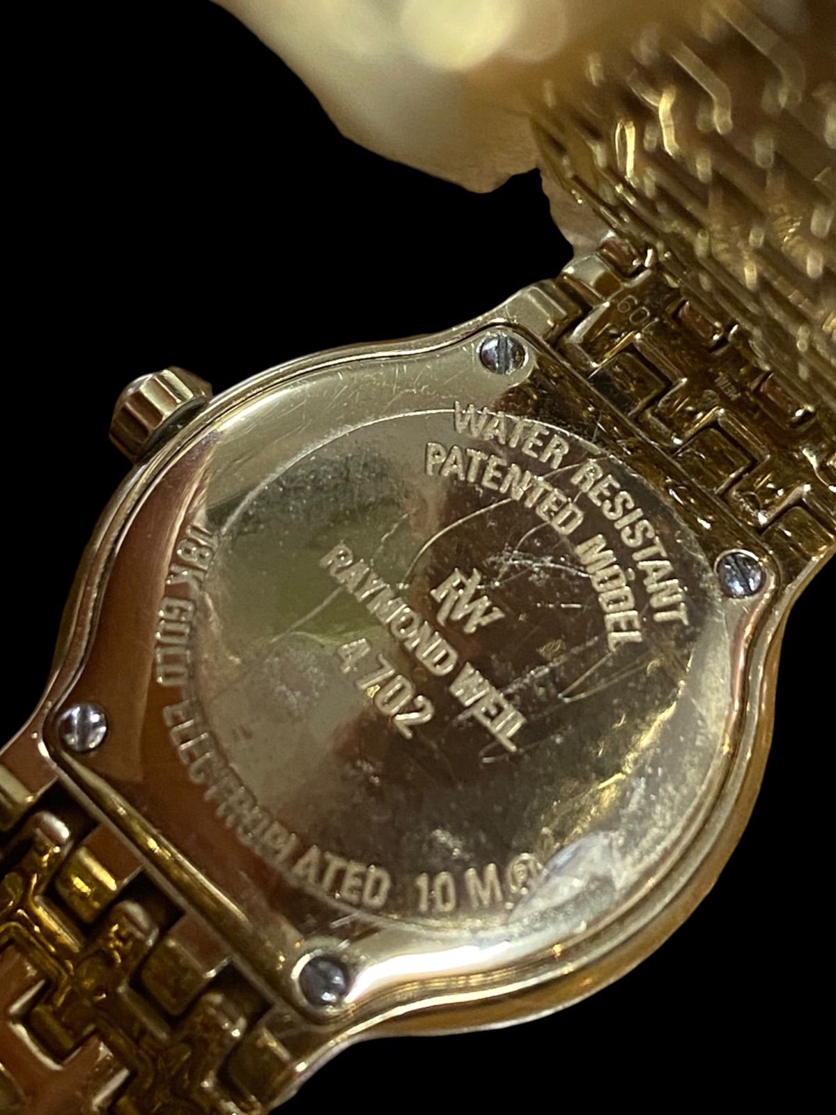 RAYMOND WEIL レイモンドウィル 18K 石付き 腕時計 クォーツ デイト