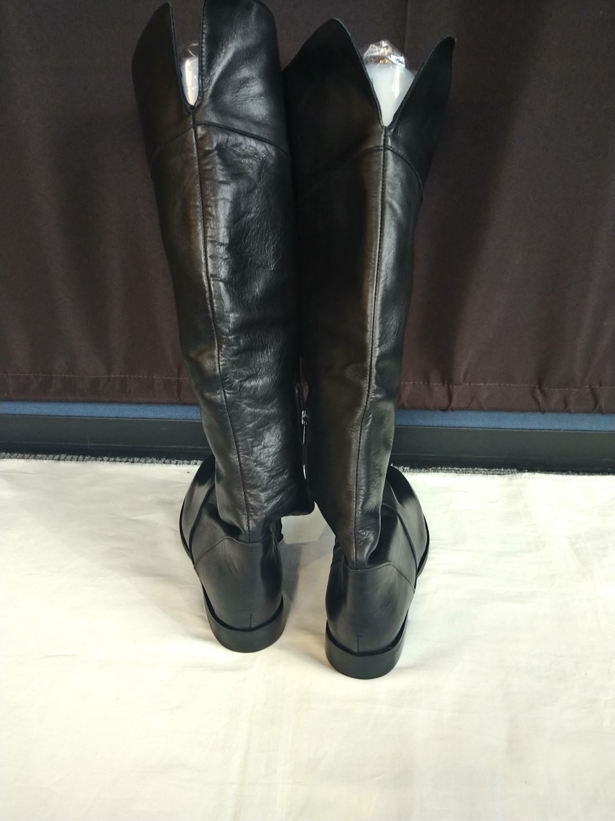 ovye レザーニーハイブーツ ブラック size23.5 イタリア製