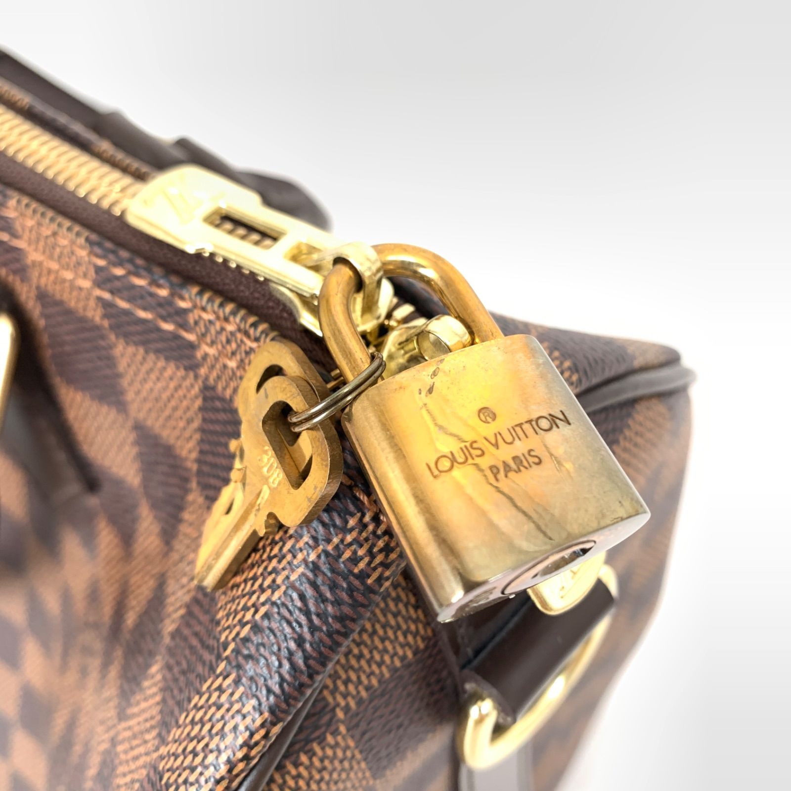 USED/美品】LOUIS VUITTON ルイヴィトン ダミエ ハンドバッグ バンド 