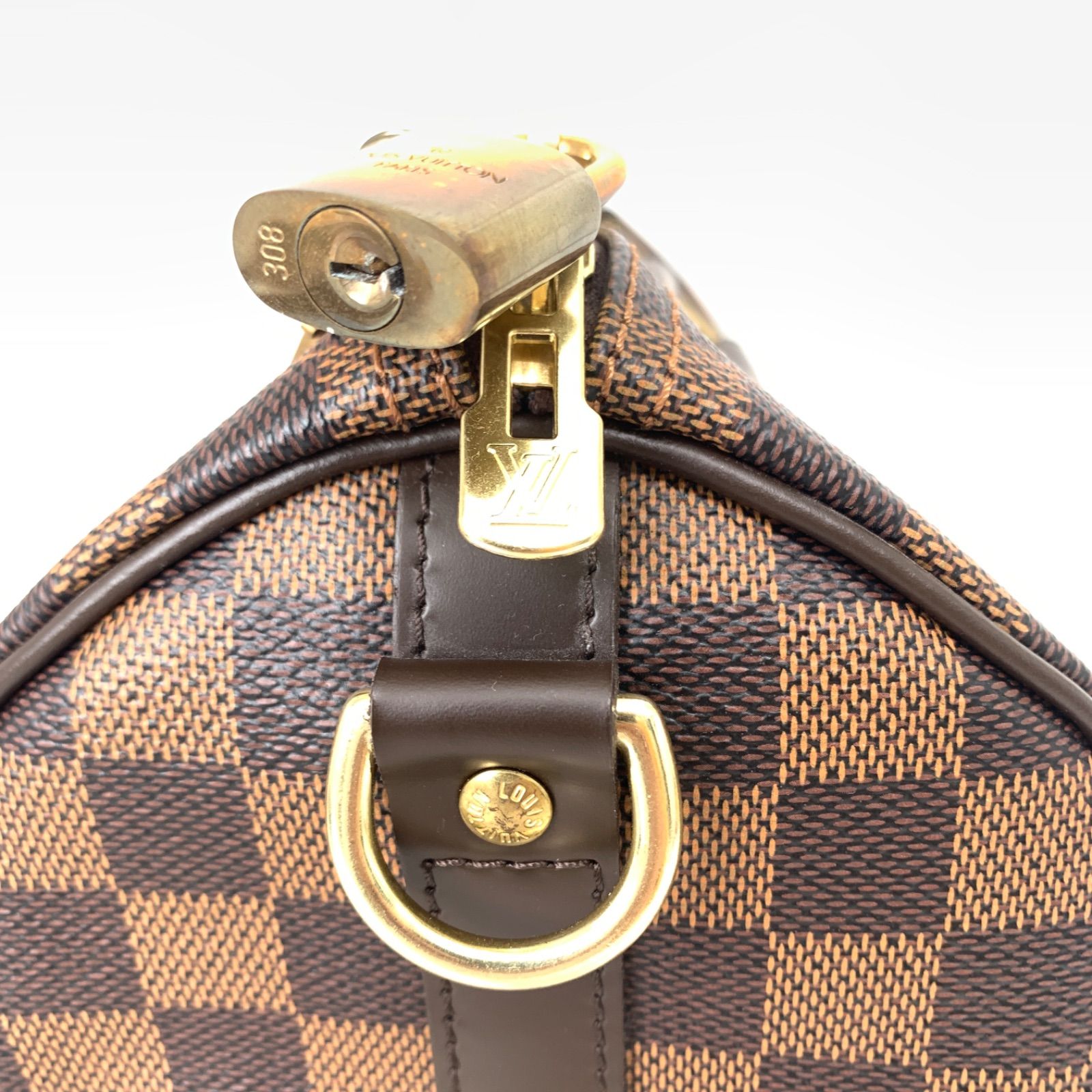 USED/美品】LOUIS VUITTON ルイヴィトン ダミエ ハンドバッグ バンド 