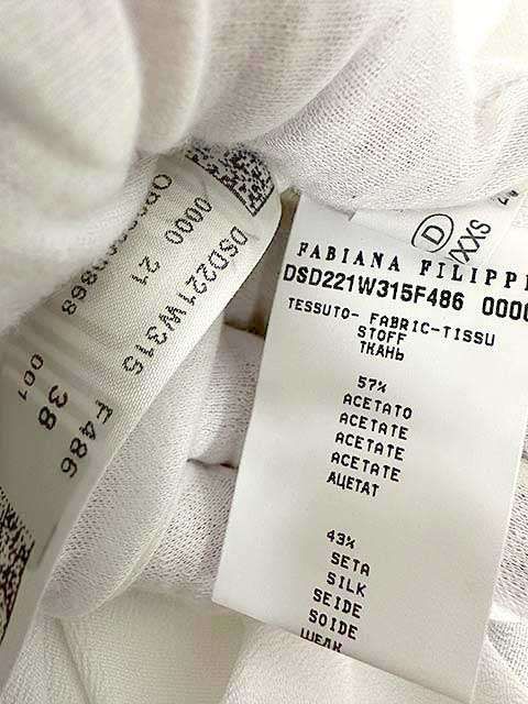 【中古】FABIANA FILIPPI ファビアナフィリッピ トップス カットソー サイズXXS レディース＿S08＿s-0500-r08 FABIANA FILIPPI ファビアナフィリッピ デザイン カットソー sizeS