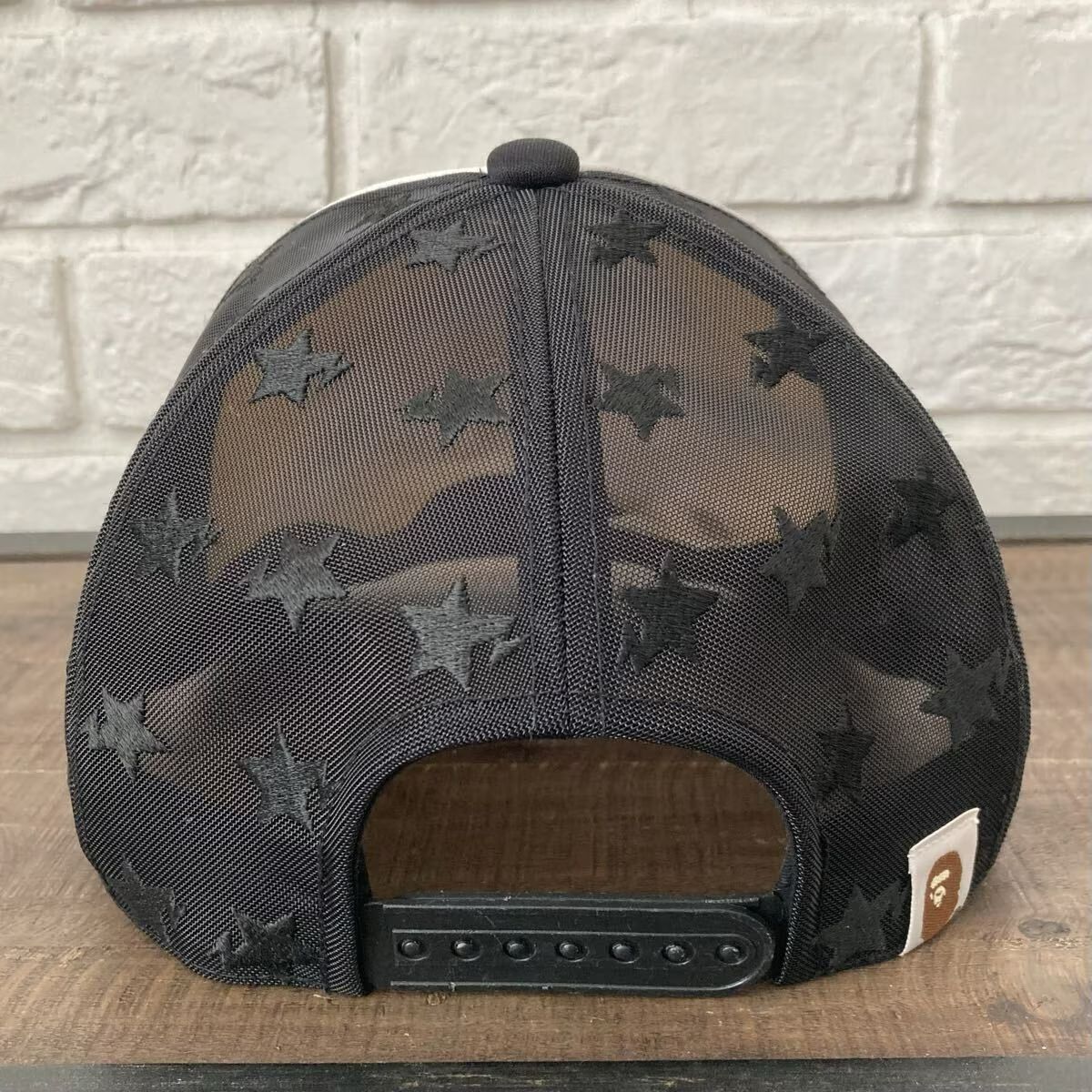 BAPESTA LOGO メッシュ キャップ ブラック a bathing ape star BAPE