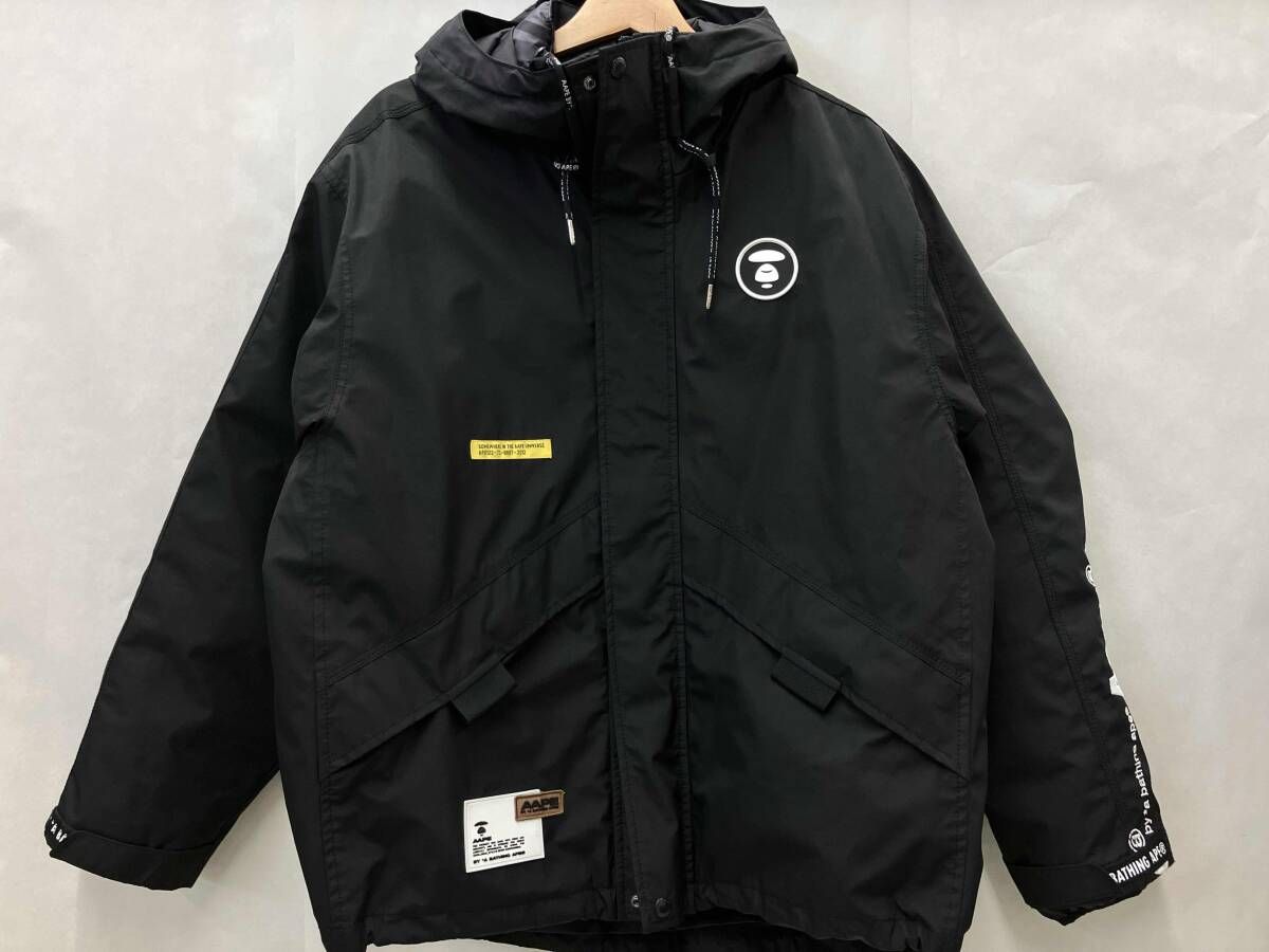 AAPE BY A BATHING APE ダウンジャケット AAPDNM7556XXJ ブラック M