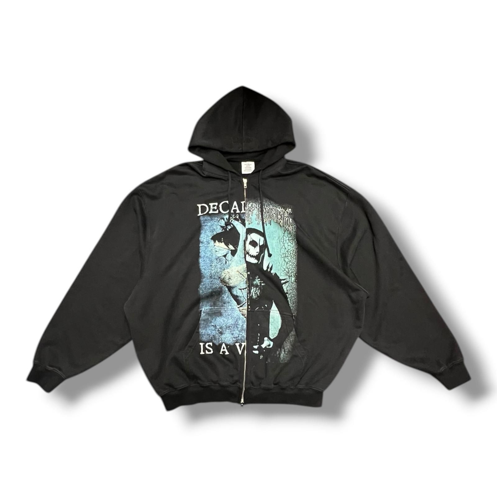 参考上代301800円 VETEMENTS 26SS Graphic-print Zipped Women Hoodie 