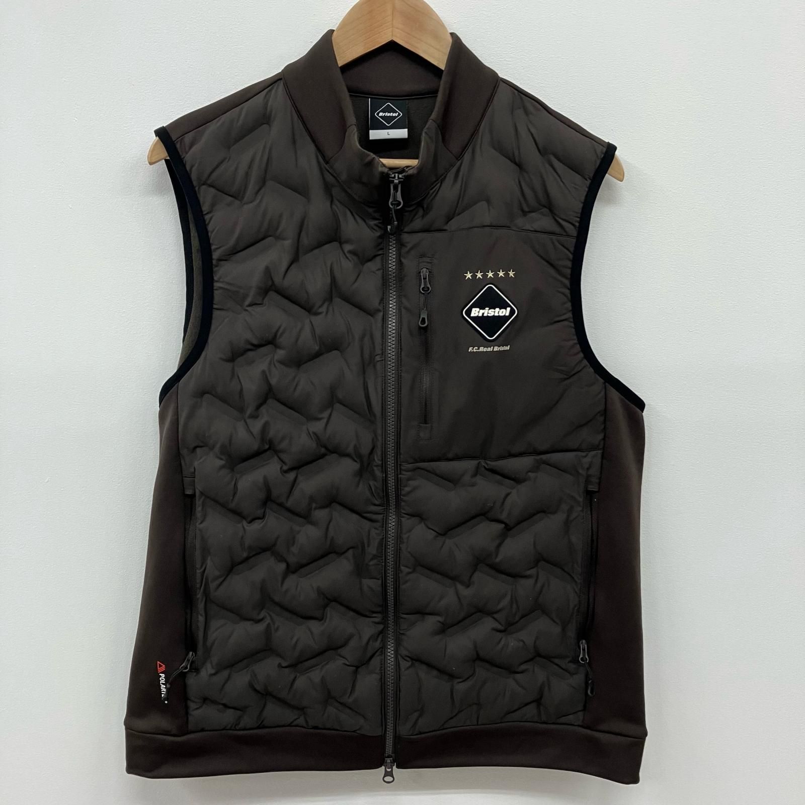 【イオン広店】 中古 FCRB | エフシーアールビー ベスト POLARTEC POWER STRETCH HYBRID VEST FCRB-232054 ブラウン サイズ：L 【103】