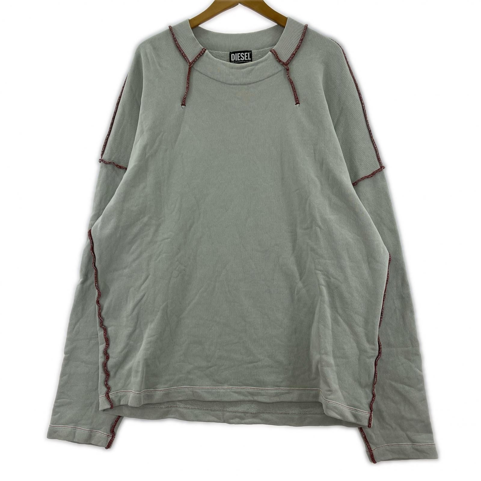 DIESEL ディーゼル ステッチスウェット sizeL/ライトブルー系 - メルカリ