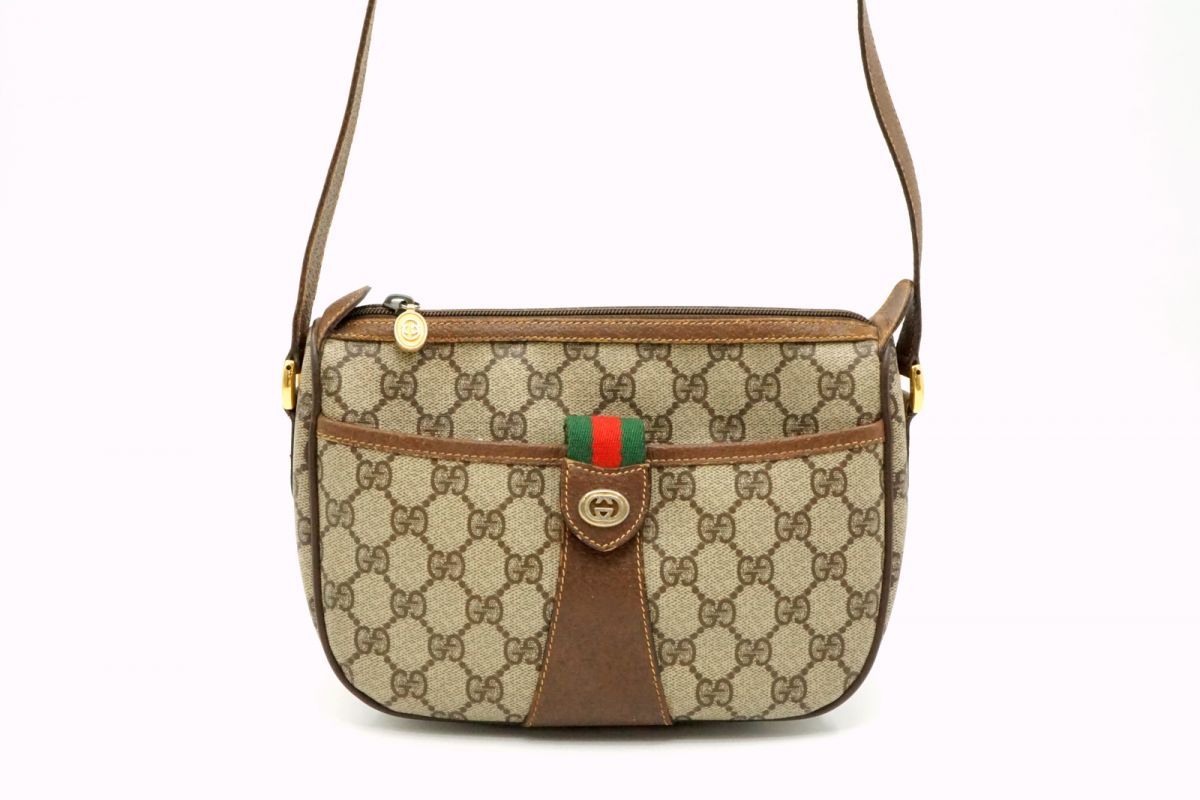 GUCCI グッチ 89.02.032 GGプラス シェリーライン レザー ショルダーバッグ ブラウン レディース 楽天市場】89・02・032の通販