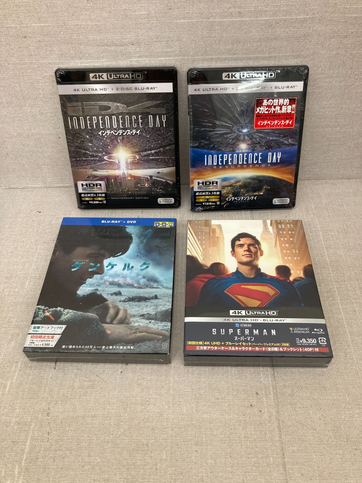 【値下げ】Man Blu-rayセット ◇未開封品 洋画4点まとめ売り BLU-RAY ダンケルク、4K UHD スーパー
