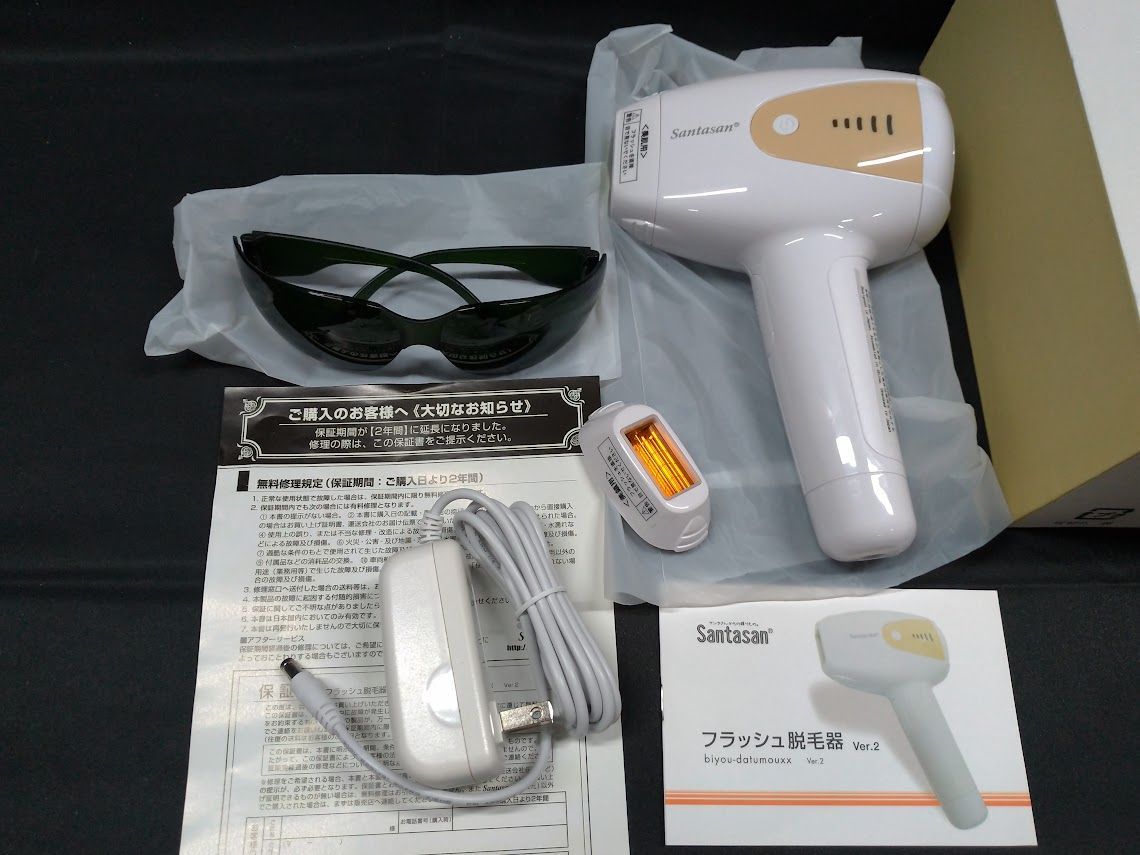 Santasan フラッシュ脱毛器 Ver.2 状態：非良 - メルカリ