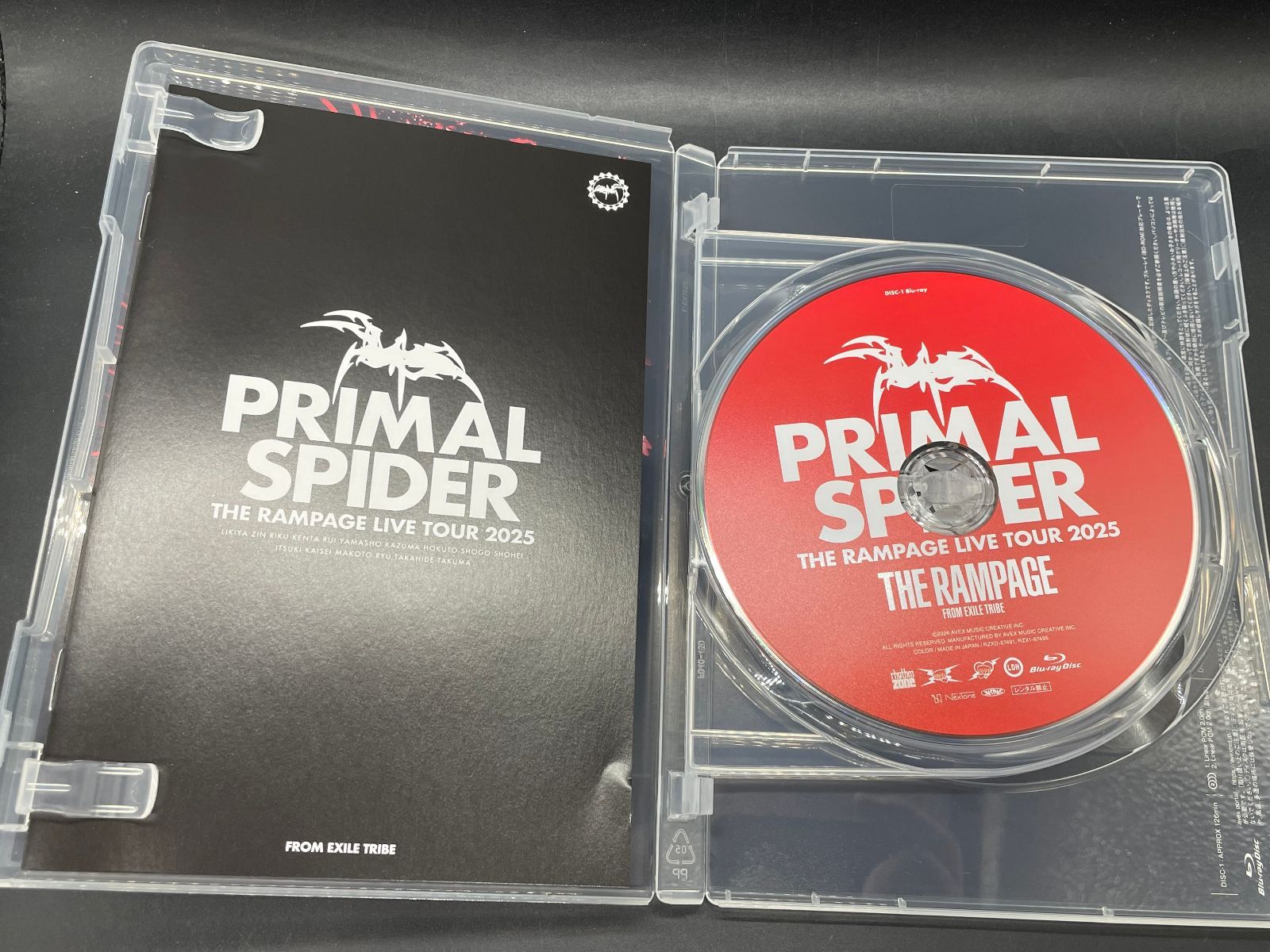 ミュージシャン THE RAMPAGE PRIMAL SPIDER Blu-ray THE RAMPAGE from EXILE TRIBE 最新ライブBlu-ray＆DVD 『THE RAMPAGE