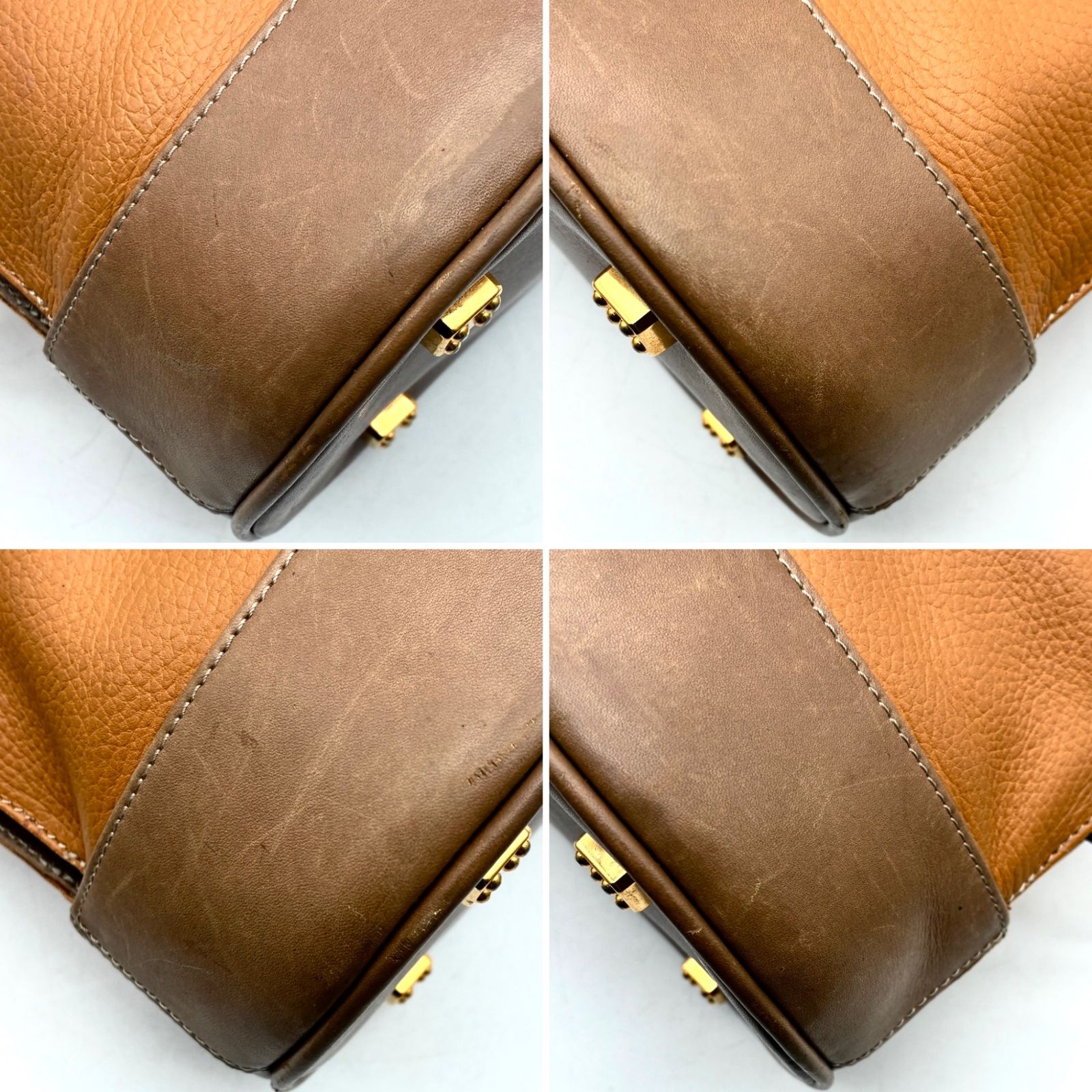 良品 LOEWE ロエベ アナグラム ドーム型 2WAY ハンドバッグ ショルダー 