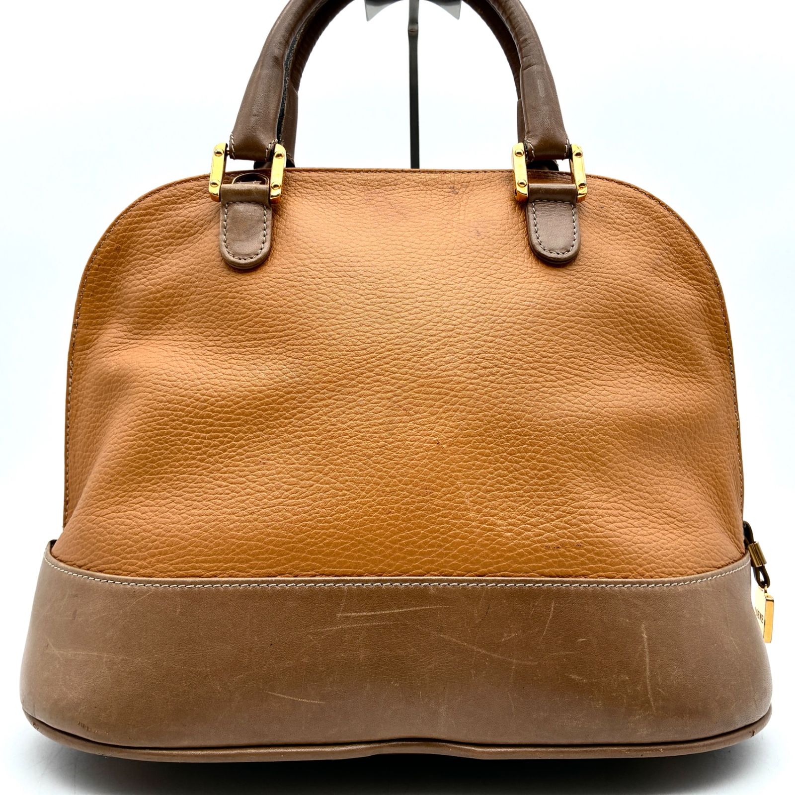 良品 LOEWE ロエベ アナグラム ドーム型 2WAY ハンドバッグ ショルダー 